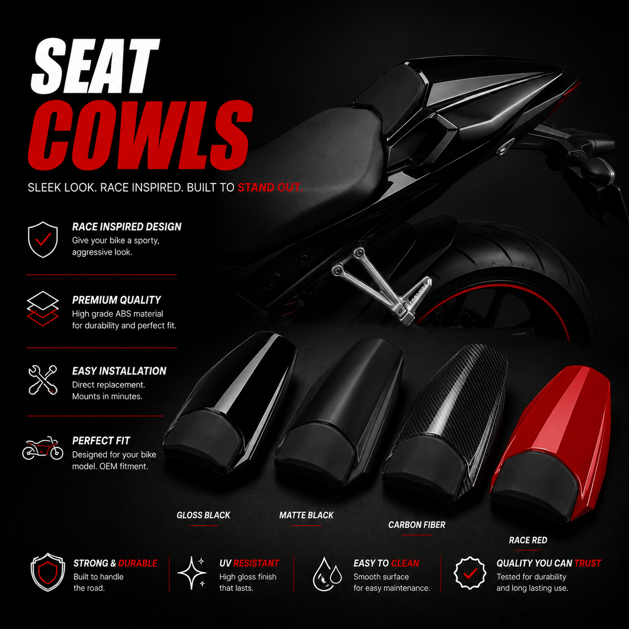 Sport Bike Seat Cowls - MotoForge